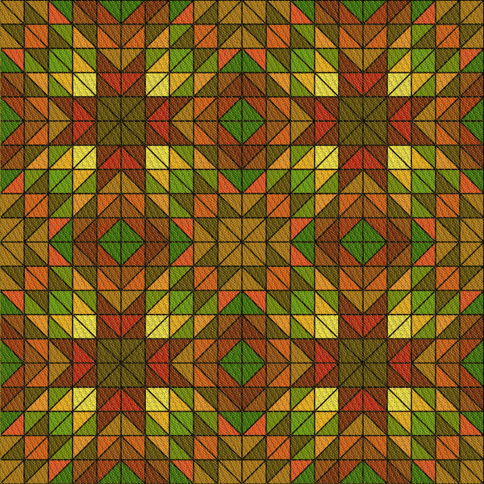 Round Patterned Saffron Red Rug, pat3800yw