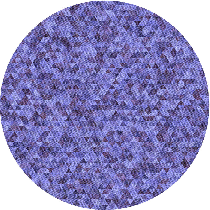 Square Machine Washable Transitional Amethyst Purple Rug in a Living Room, wshpat3802blu