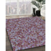 Machine Washable Transitional Lavender Purple Rug in a Family Room, wshpat3802lblu