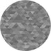 Square Patterned Gray Rug, pat3803gry