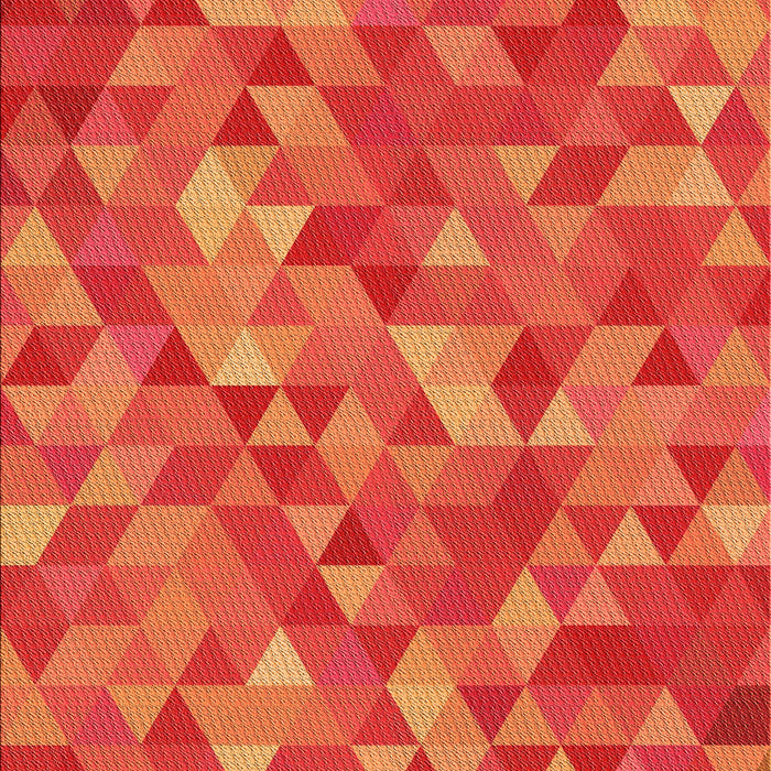 Patterned Neon Orange Rug, pat3803org