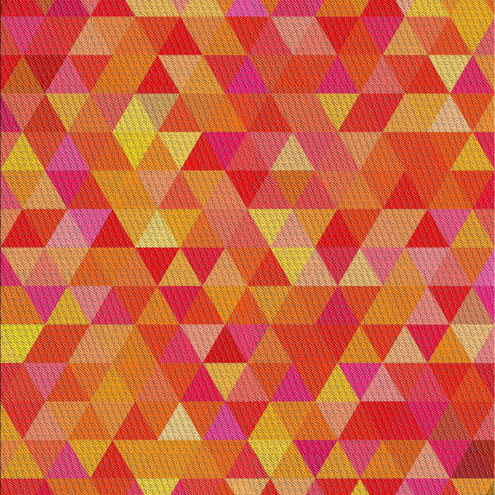 Patterned Orange Modern Rug, pat3803