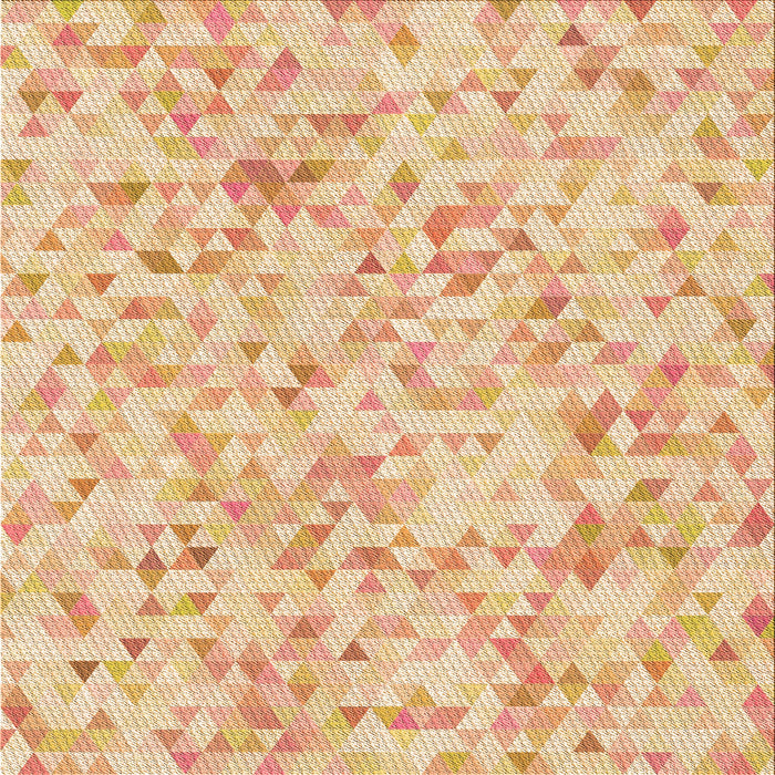 Round Patterned Brown Gold Rug, pat3804org