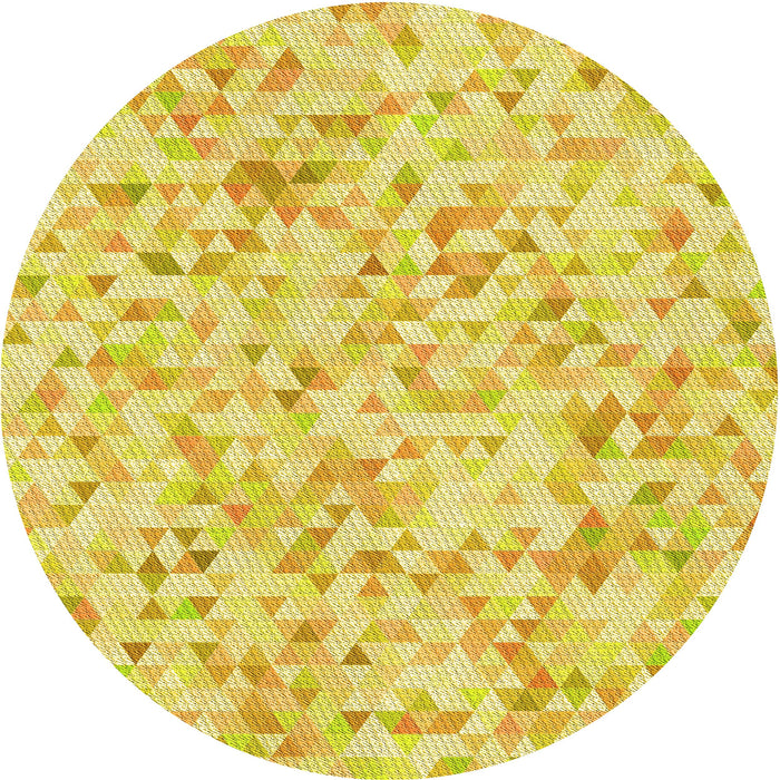 Square Patterned Yellow Rug, pat3804yw