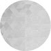 Square Patterned Cloud Gray Rug, pat3805gry