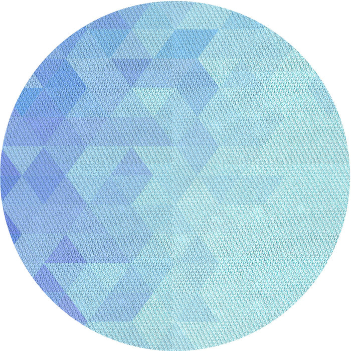 Square Patterned Crystal Blue Rug, pat3805lblu