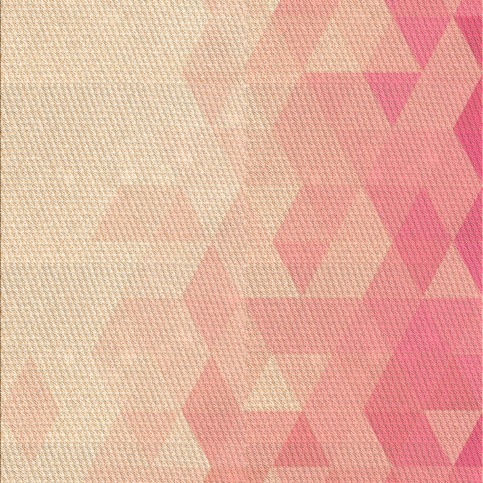 Machine Washable Transitional Deep Peach Orange Rug, wshpat3805org