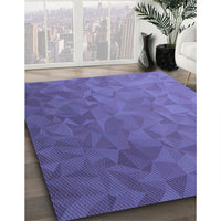 Patterned Amethyst Purple Rug, pat3806blu
