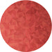 Square Patterned Red Rug, pat3806org