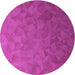 Square Patterned Deep Pink Rug, pat3806pur