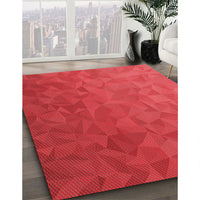 Patterned Red Rug, pat3806rd