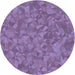 Square Machine Washable Transitional French Lilac Purple Rug in a Living Room, wshpat3807blu