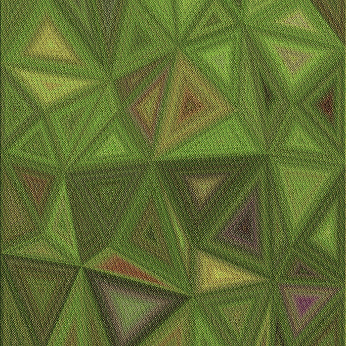 Patterned Army Green Rug, pat3809brn