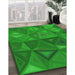 Machine Washable Transitional Green Rug in a Family Room, wshpat3809grn