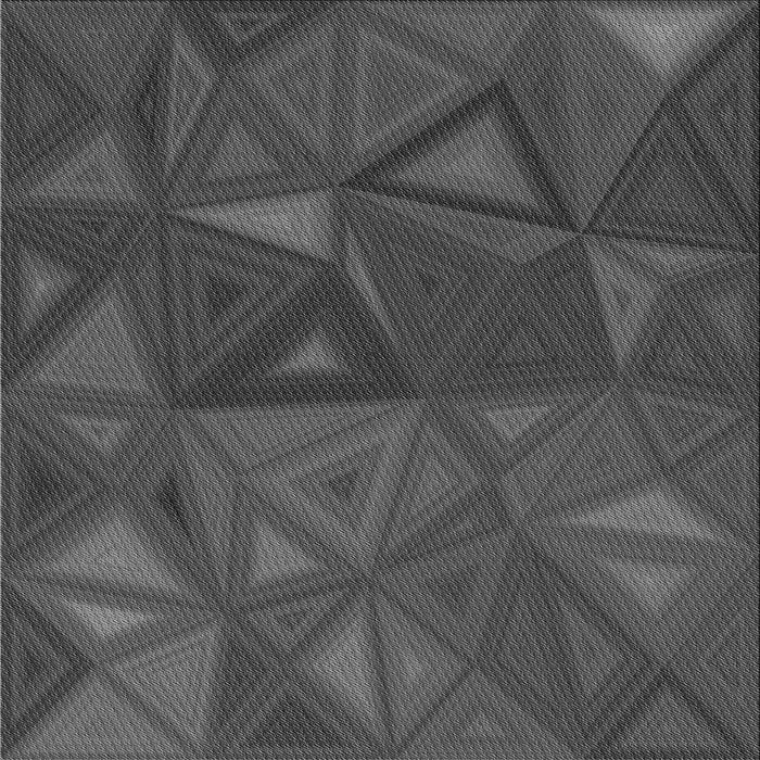 Round Patterned Smokey Gray Rug, pat3809gry