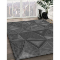 Patterned Smokey Gray Rug, pat3809gry