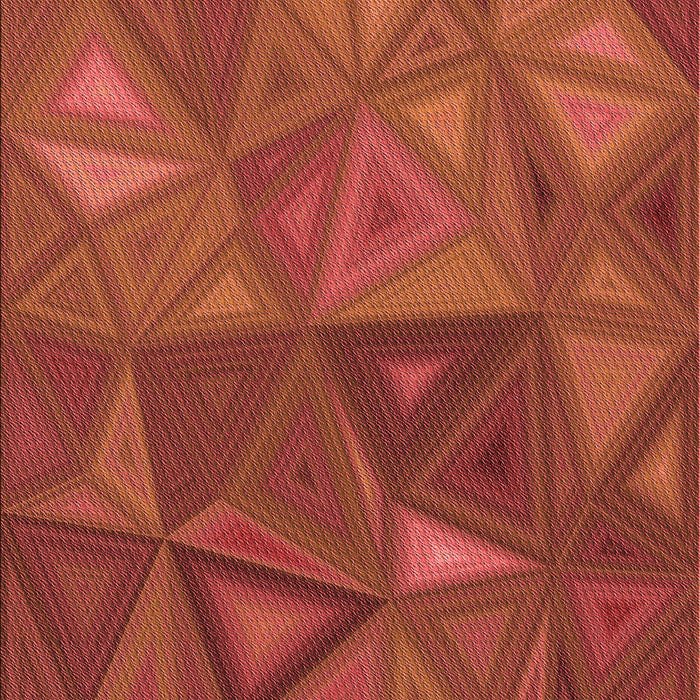 Patterned Orange Red Orange Rug, pat3809rd