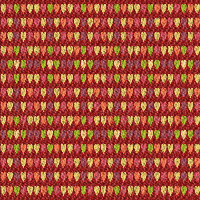 Patterned Orange Rug, pat381org