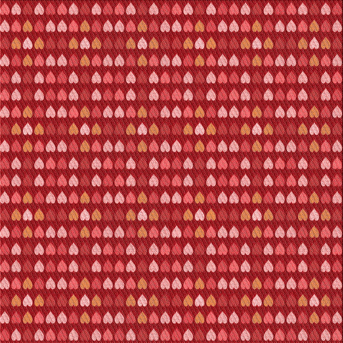 Round Patterned Red Rug, pat381rd