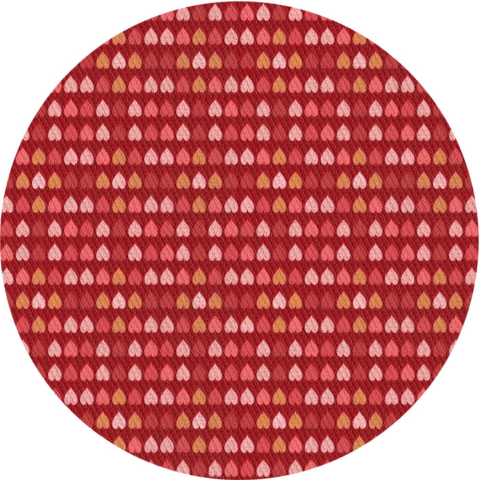 Square Machine Washable Transitional Red Rug in a Living Room, wshpat381rd