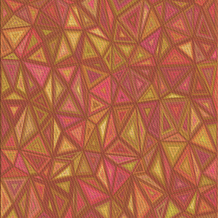 Patterned Neon Orange Rug, pat3810org