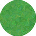 Square Patterned Lime Green Rug, pat3811grn