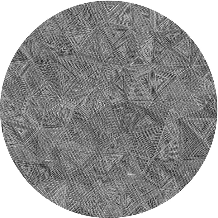 Square Patterned Gray Rug, pat3811gry