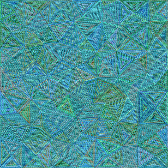 Round Patterned Dark Cyan Green Rug, pat3811lblu