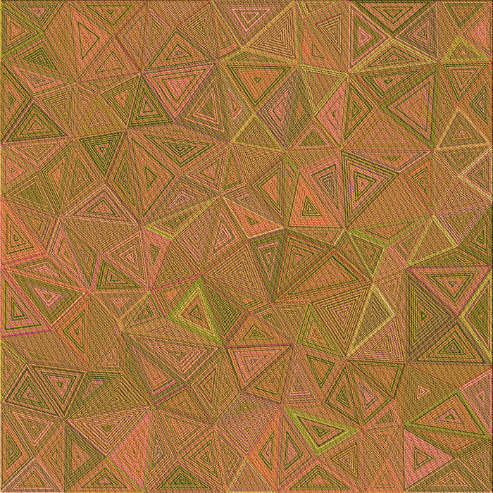 Round Patterned Mahogany Brown Rug, pat3811org