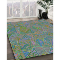 Patterned Gray Modern Rug, pat3811