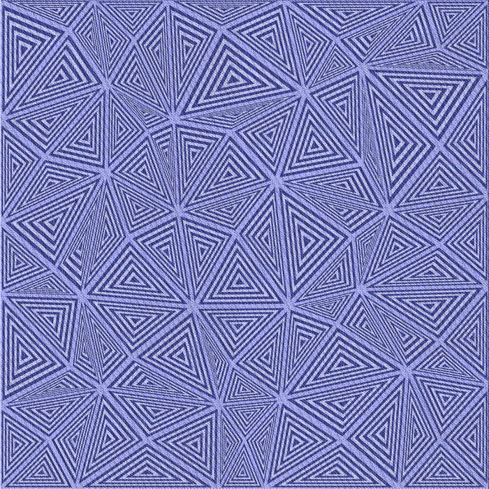 Round Patterned Jeans Blue Rug, pat3812blu