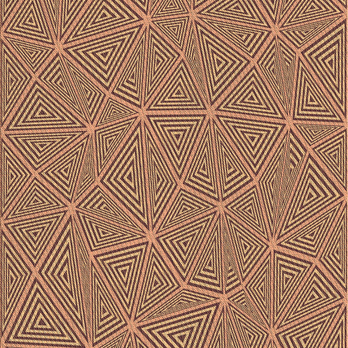Patterned Orange Rug, pat3812brn