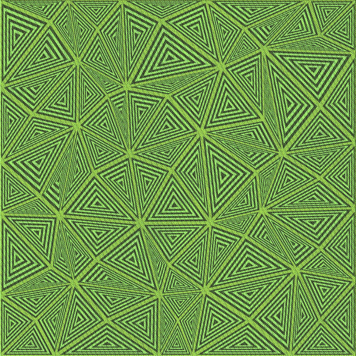 Round Patterned Bright Green Rug, pat3812grn