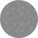 Square Patterned Silver Gray Rug, pat3812gry