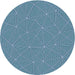 Square Patterned Diamond Blue Rug, pat3812lblu