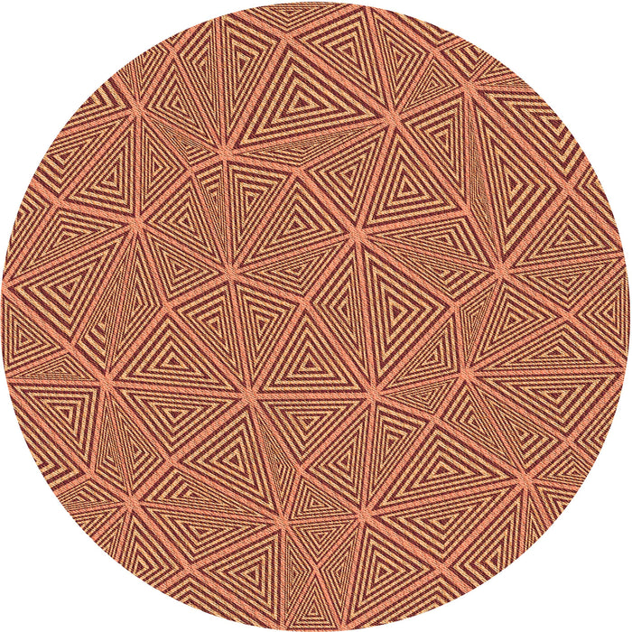 Square Patterned Orange Rug, pat3812org