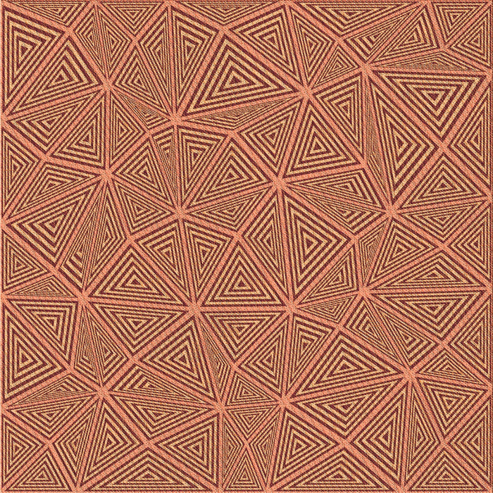 Round Machine Washable Transitional Orange Rug, wshpat3812org