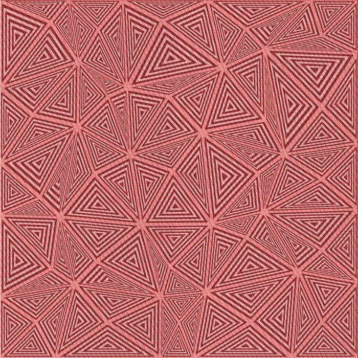 Round Patterned Light Coral Pink Rug, pat3812rd