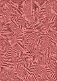Machine Washable Transitional Light Coral Pink Rug, wshpat3812rd