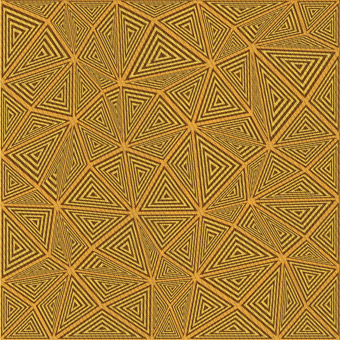 Round Patterned Mahogany Brown Rug, pat3812yw