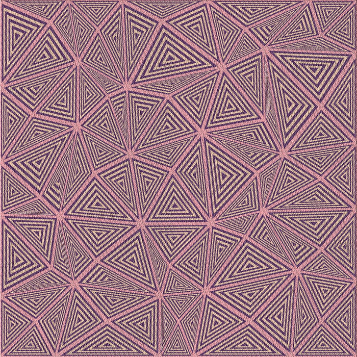 Square Patterned Dark Raspberry Purple Modern Rug, pat3812