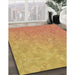 Machine Washable Transitional Orange Rug in a Family Room, wshpat3813brn