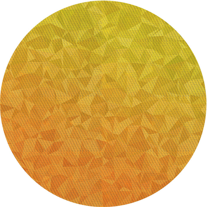 Square Machine Washable Transitional Neon Orange Rug in a Living Room, wshpat3813yw