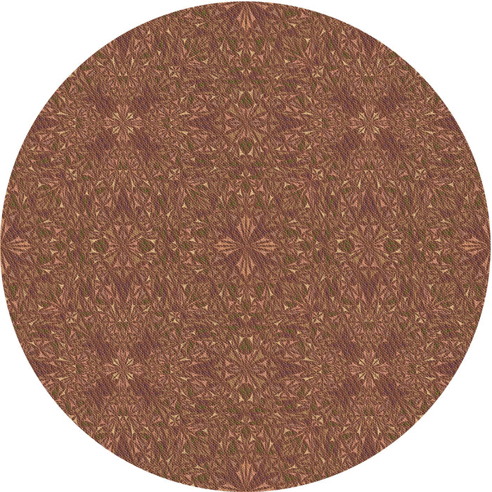 Square Machine Washable Transitional Brown Red Rug in a Living Room, wshpat3814brn