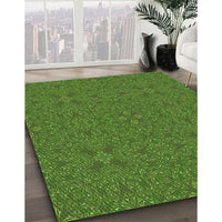 Patterned Seaweed Green Rug, pat3814grn