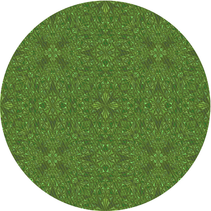 Square Patterned Seaweed Green Rug, pat3814grn