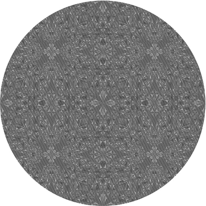 Square Patterned Gunmetal Gray Rug, pat3814gry