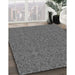 Machine Washable Transitional Gunmetal Gray Rug in a Family Room, wshpat3814gry