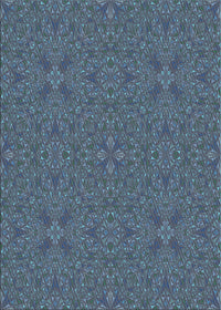 Machine Washable Transitional Silk Blue Rug, wshpat3814lblu