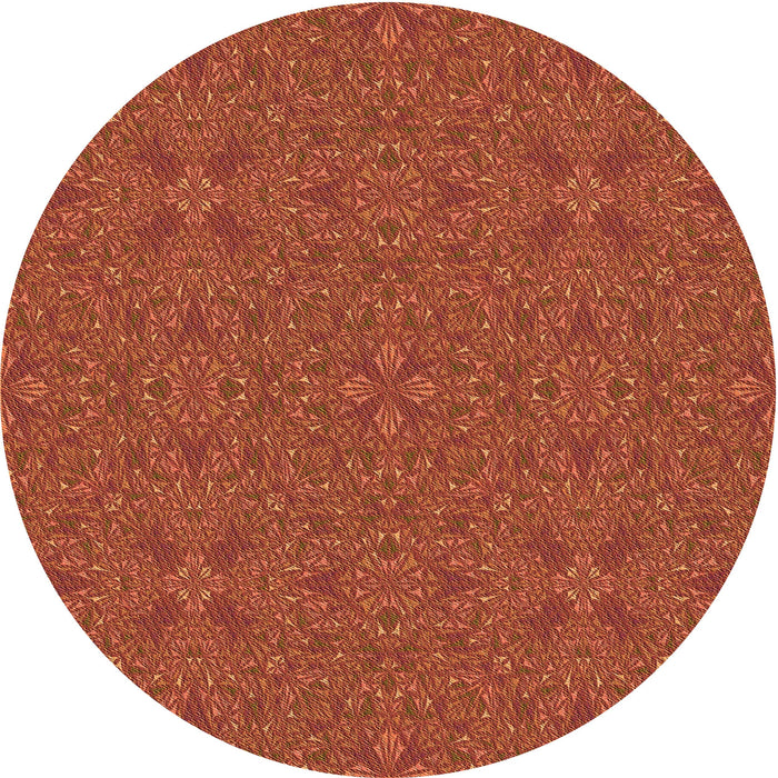 Square Patterned Orange Red Orange Rug, pat3814org